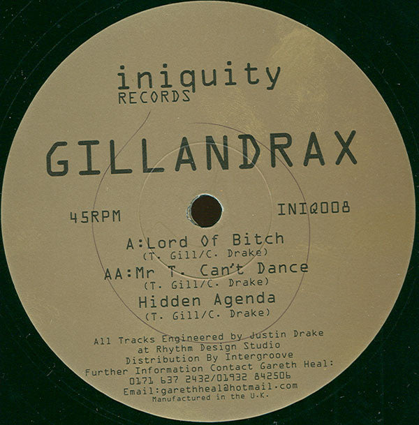 Gillandrax : Lord Of Bitch (12")