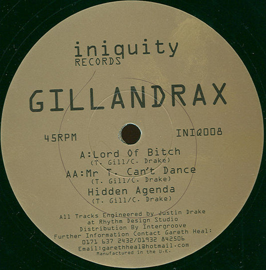 Gillandrax : Lord Of Bitch (12")