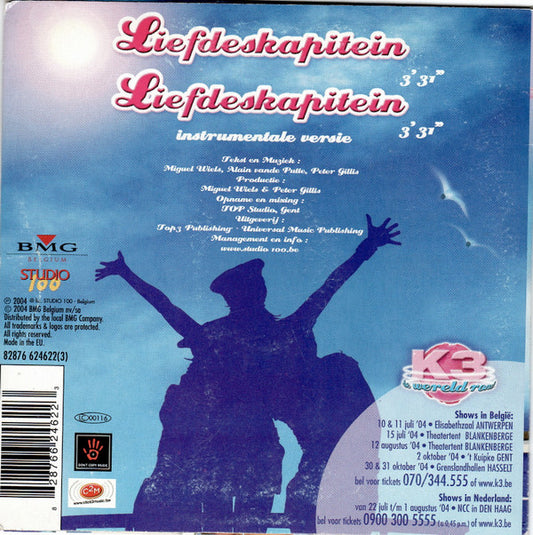 K3 : Liefdeskapitein (CD, Single)