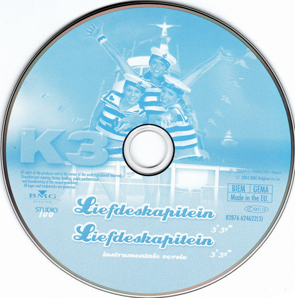 K3 : Liefdeskapitein (CD, Single)