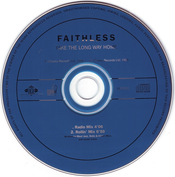 Faithless : Take The Long Way Home (CD, Single)