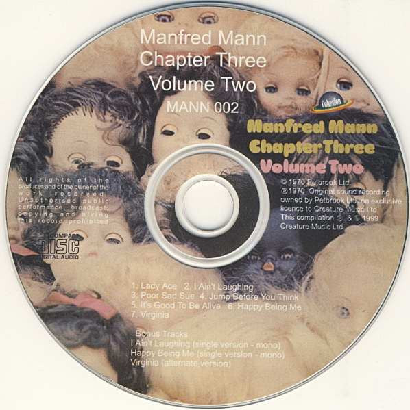 Manfred Mann Chapter Three : Volume Two (CD, Album, Mono, RE, RM)
