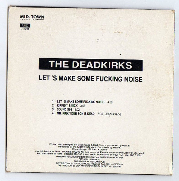 The Deadkirks : Let's Make Some Fuckin' Noise (CD, Maxi, Car)