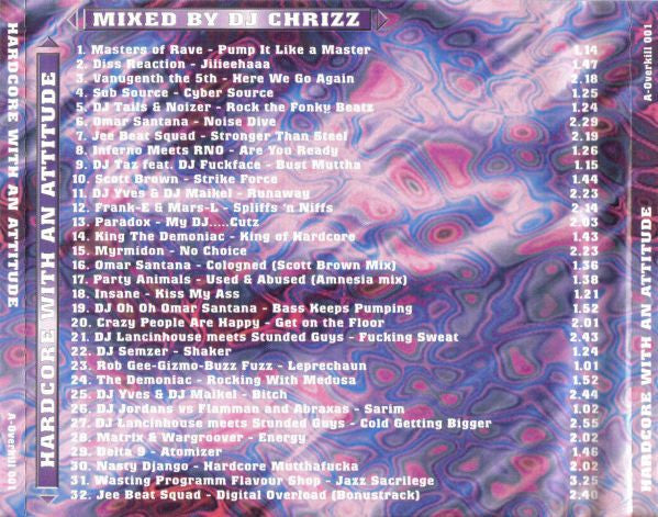 DJ Chrizz : Hardcore With An Attitude (CD, Mixed)