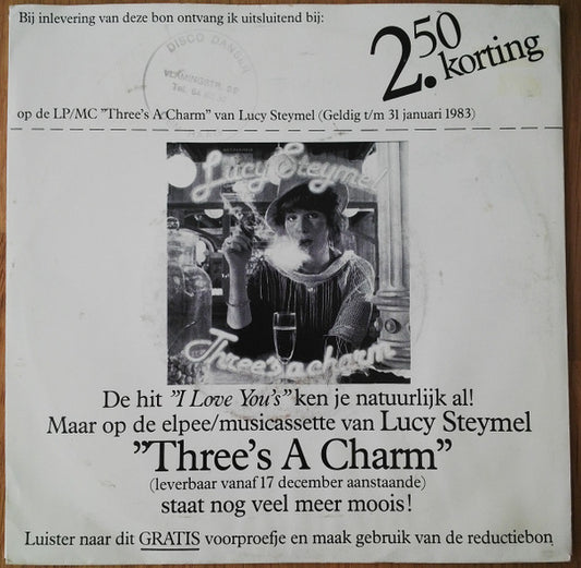 Lucy Steymel : Three's A Charm (7", S/Sided, EP, Promo)