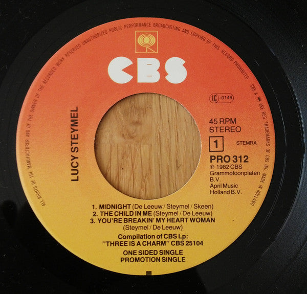 Lucy Steymel : Three's A Charm (7", S/Sided, EP, Promo)