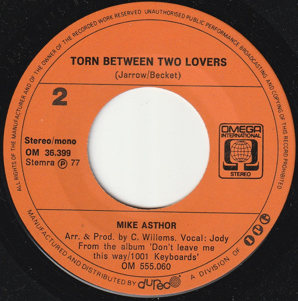 Mike Asthor : James (7", Single, Mono)