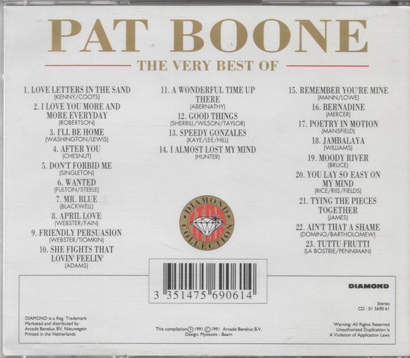 Pat Boone : The Very Best Of  (CD, Comp)