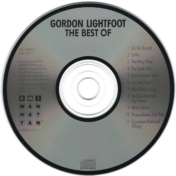 Gordon Lightfoot : The Best Of Gordon Lightfoot (CD, Comp, RE)