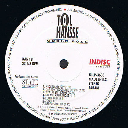 Tol Hansse : Coole Boel (LP, Album)