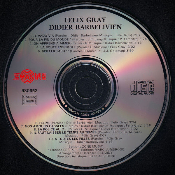 Félix Gray & Didier Barbelivien : Les Amours Cassées (CD, Album)
