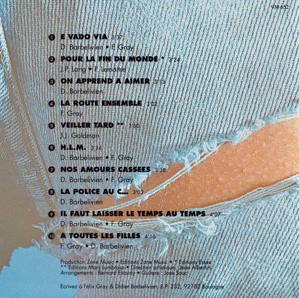 Félix Gray & Didier Barbelivien : Les Amours Cassées (CD, Album)