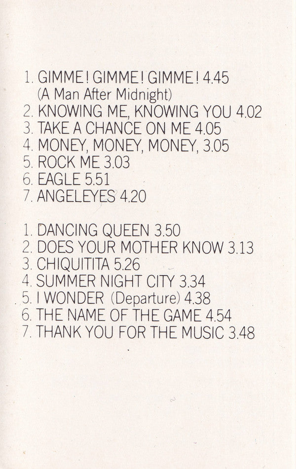 ABBA : Greatest Hits Vol. 2 (Cass, Comp)