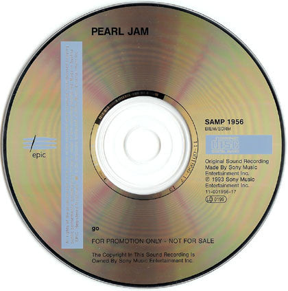 Pearl Jam : Go (CD, Single, Promo)