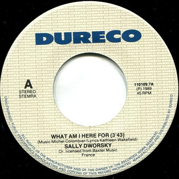 Sally Dworsky : What Am I Here For (7", Single)