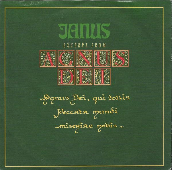 Janus (5) : Excerpt From Agnus Dei (7", Single)