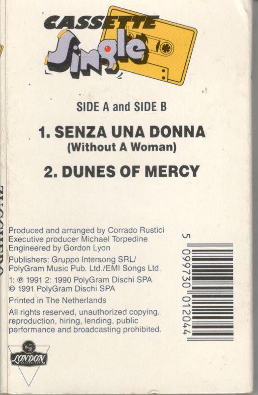 Zucchero Featuring Paul Young : Senza Una Donna (Without A Woman) (Cass, Single)