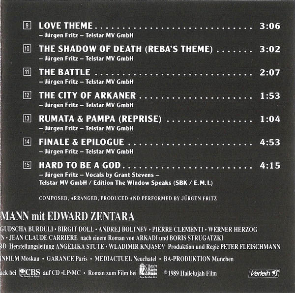 Jürgen Fritz : Es Ist Nicht Leicht Ein Gott Zu Sein (CD, Album)