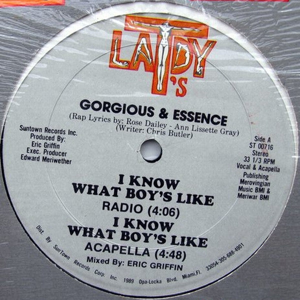 Gorgious & Essence : I Know What Boys Like (12")
