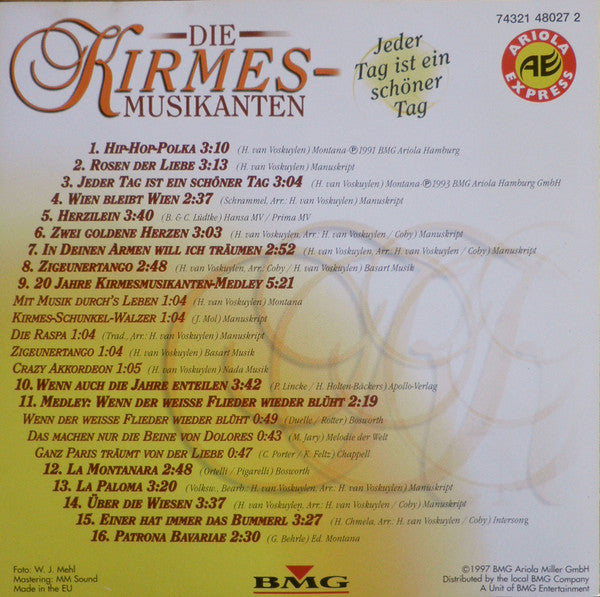 De Kermisklanten : Jeder Tag Ist Ein Schöner Tag (CD, Comp, RE)