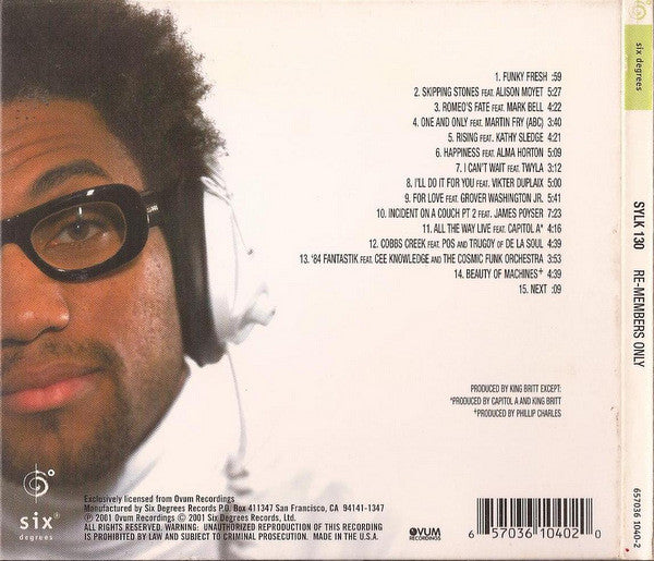 King Britt Presents Sylk 130 : Re-Members Only (CD, Album)
