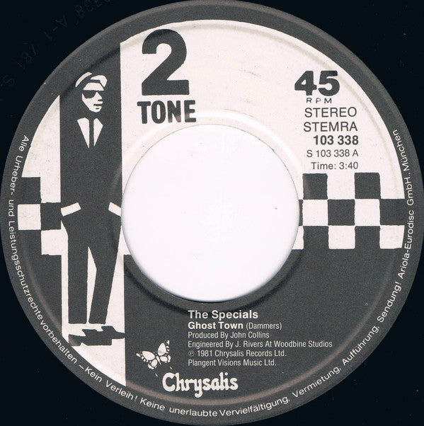 The Specials : Ghost Town (7", Single)