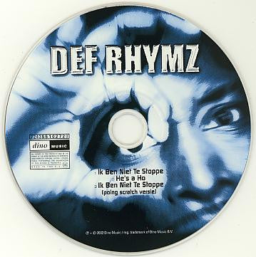 Def Rhymz : Ik Ben Niet Te Stoppe (CD, Single)