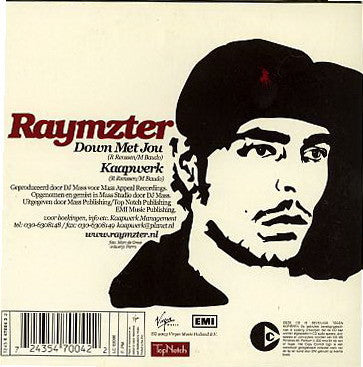 Raymzter : Down Met Jou (CD, Single)