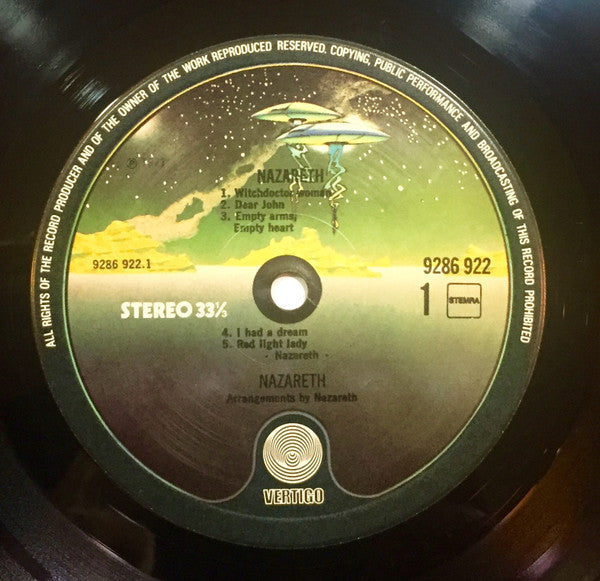 Nazareth (2) : Nazareth (LP, Album, RE)