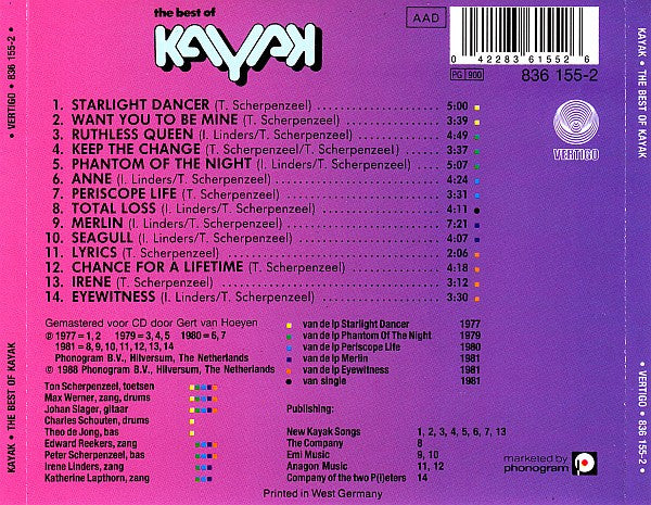 Kayak : The Best Of Kayak (CD, Comp, RE)