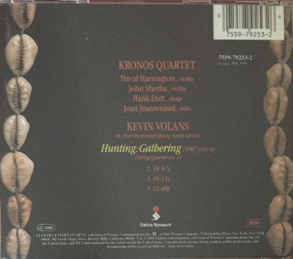 Kronos Quartet - Kevin Volans : Hunting: Gathering (CD, Album)