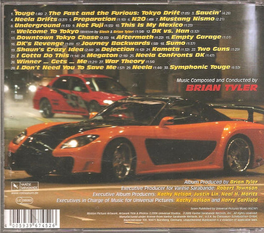 Brian Tyler : The Fast And The Furious: Tokyo Drift (Original Score) (CD, Album)