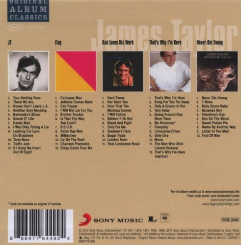 James Taylor (2) : Original Album Classics (CD, Album, RE + CD, Album, RE + CD, Album, RE + CD)