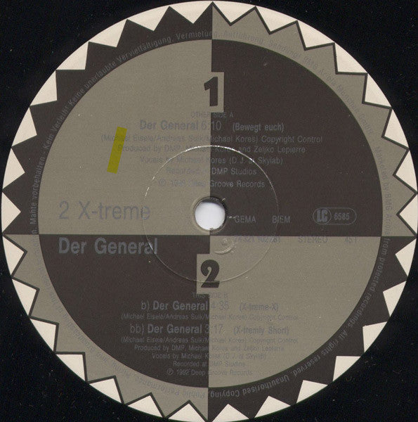 2 X-Treme : Der General (Bewegt Euch ...) (12", Maxi)