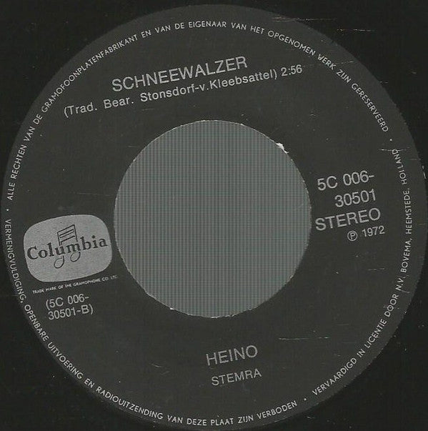 Heino : La Montanara [Das Lied Der Berge] (7", Single)