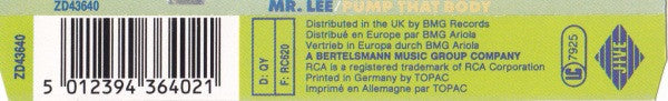 Mr. Lee : Pump That Body (CD, Single)