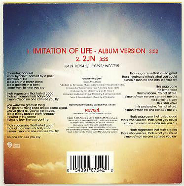R.E.M. : Imitation Of Life (CD, Single, Car)
