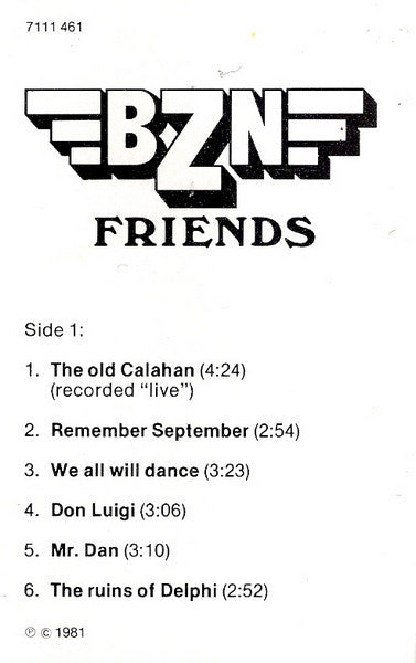 BZN : Friends (Cass, Album, RE, Dol)