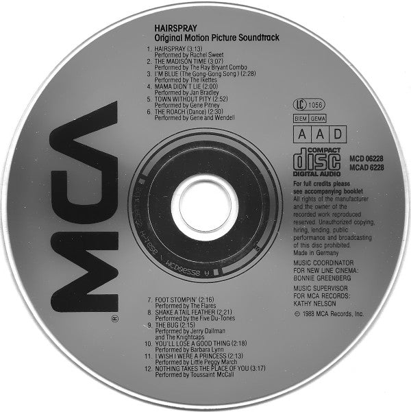 Various : Hairspray (Original Motion Picture Soundtrack) (CD)