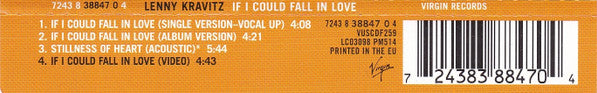 Lenny Kravitz : If I Could Fall In Love (CD, Single, Enh)