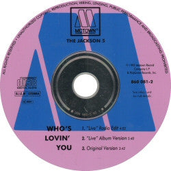 The Jackson 5 : Who's Lovin' You (CD, Single)