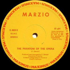 Marzio Vincenzi : Vulcano / The Phantom Of The Opera (12")