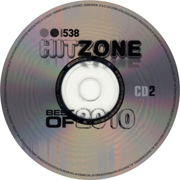 Various : Radio 538 Hitzone Best Of 2010 (2xCD, Comp)