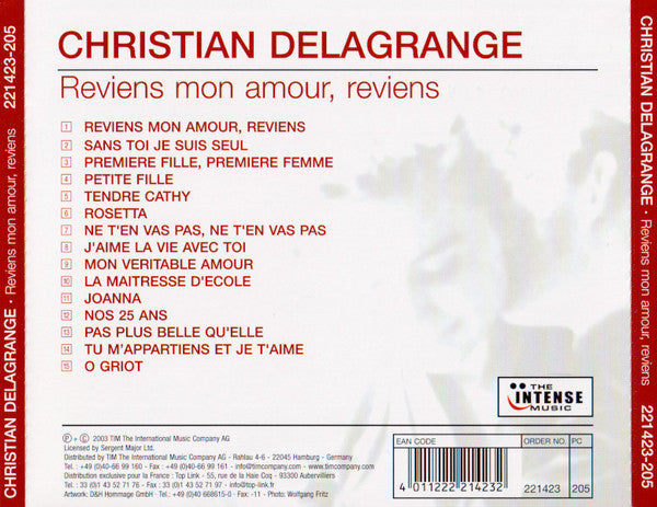 Christian Delagrange : Reviens Mon Amour, Reviens (CD, Comp)
