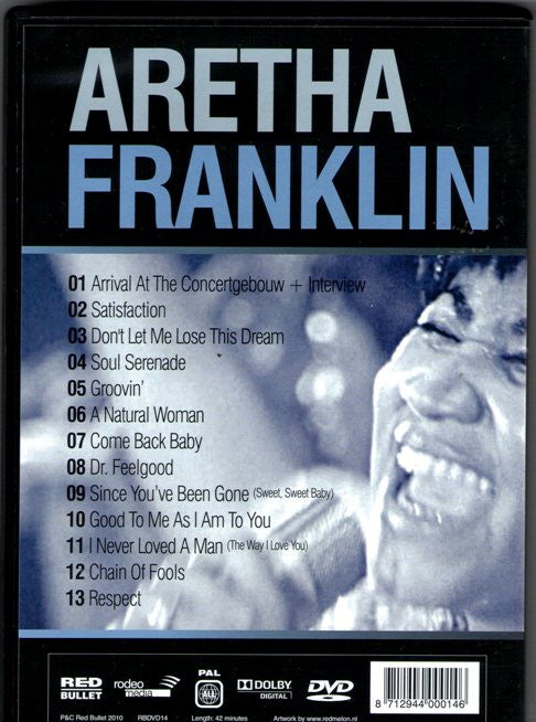 Aretha Franklin : The Legendary Concertgebouw Concert Amsterdam 1968 (DVD, PAL, All)
