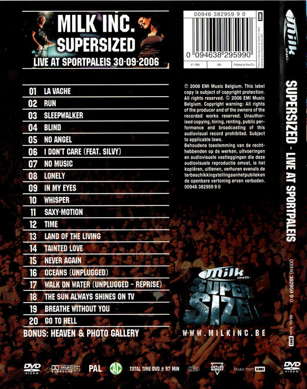 Milk Inc. : Supersized - Live At Sportpaleis (DVD-V, PAL)