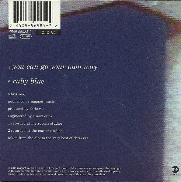 Chris Rea : Go Your Own Way (CD, Single)