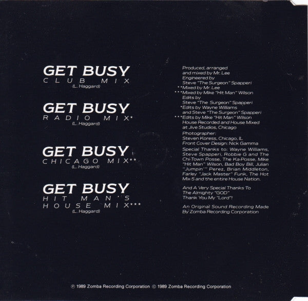 Mr. Lee : Get Busy (CD, Single)