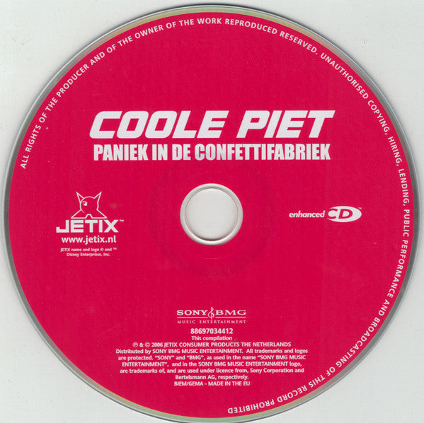 Coole Piet : Paniek In De Confettifabriek (CD, Single, Enh)