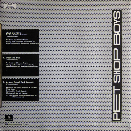 Pet Shop Boys : West End Girls (The Shep Pettibone Mastermix) (12", Maxi)